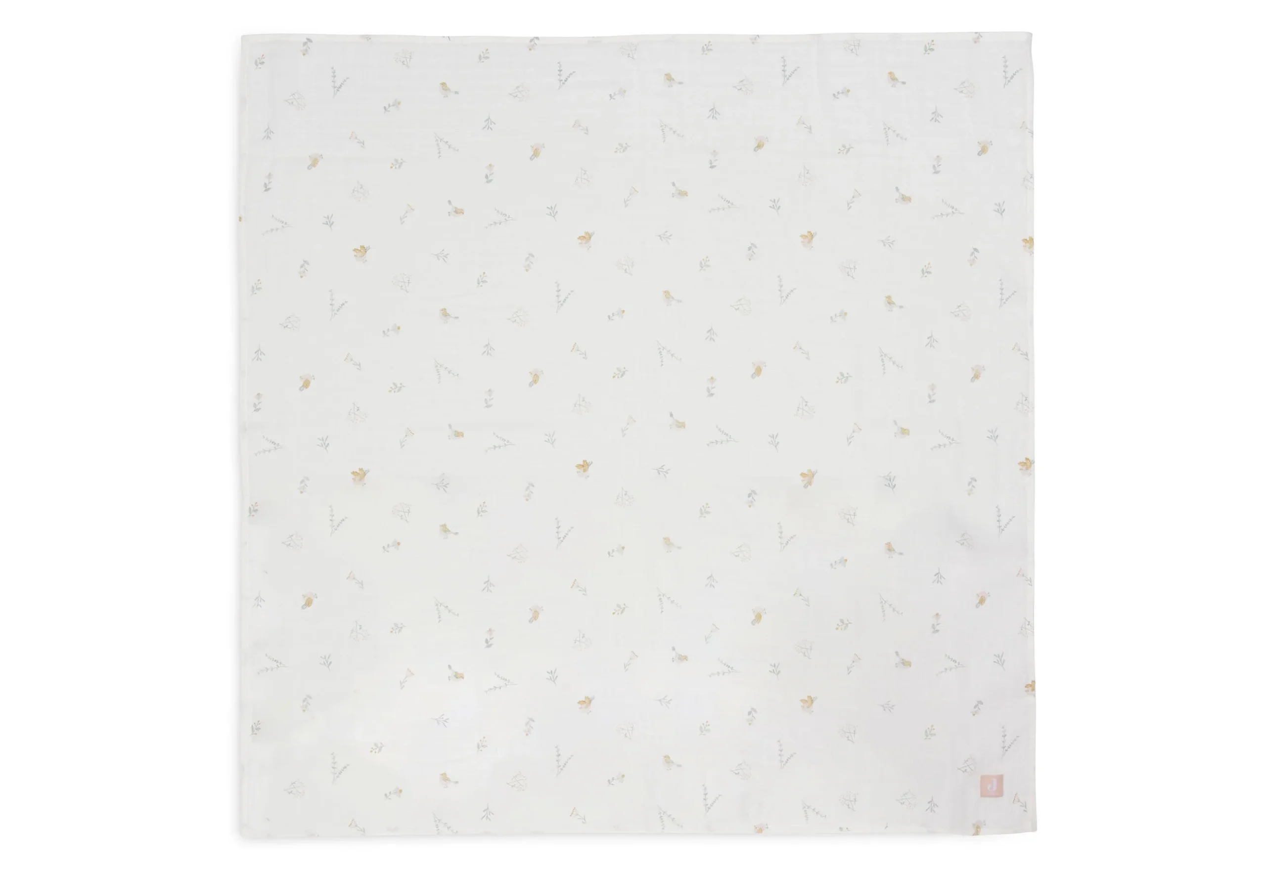 * Jollein Hydrofiele Doeken 115x115cm Lovely Birds (2pack) - Afbeelding 3