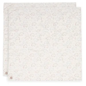 Jollein Hydrofiele Doek Large 115x115cm | Elephant Tales | 2st