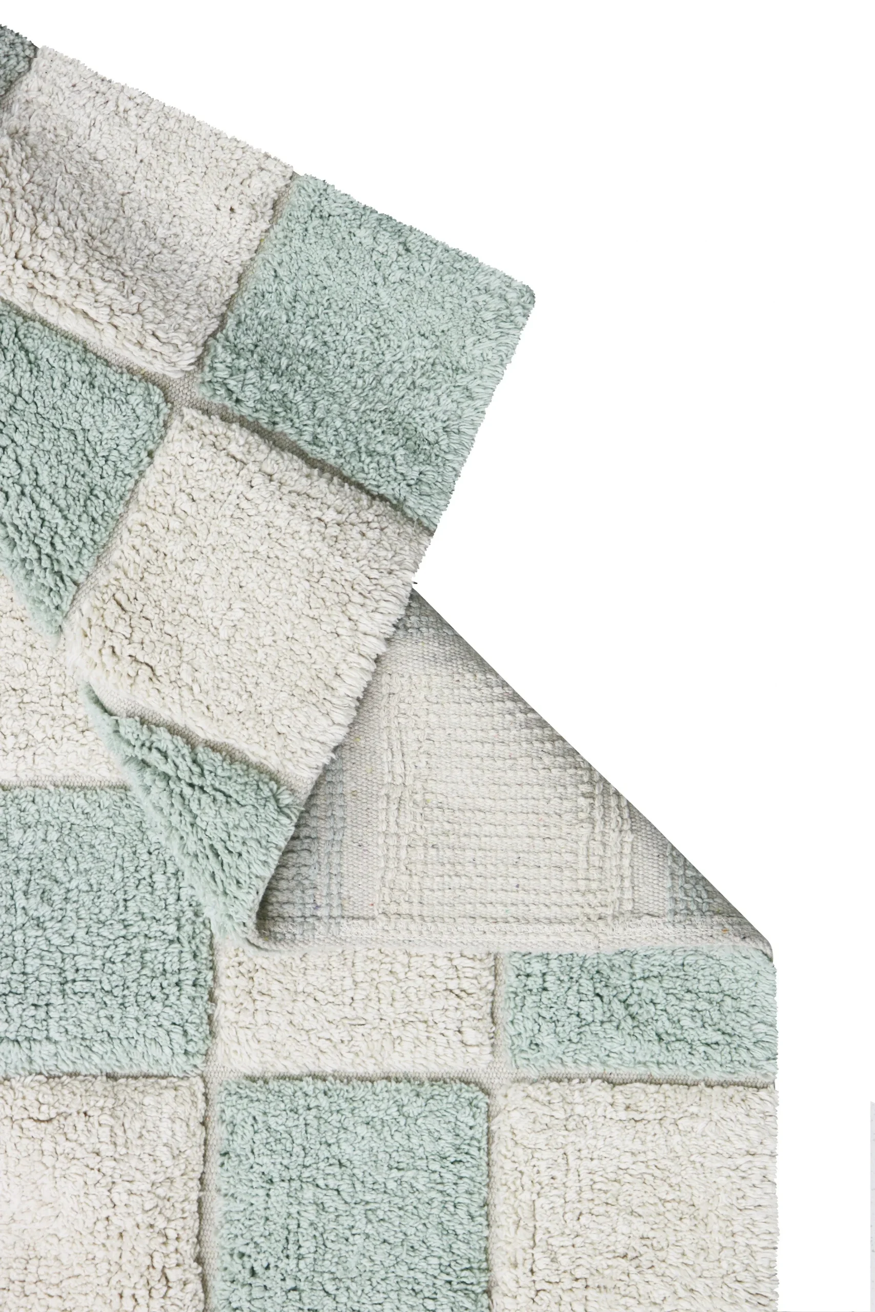 Lorena Canals machinewasbaar RugCycled Tapijt 120x160cm | Tiles Blue Sage Pre-Order levering 12/4/2024 - Afbeelding 4