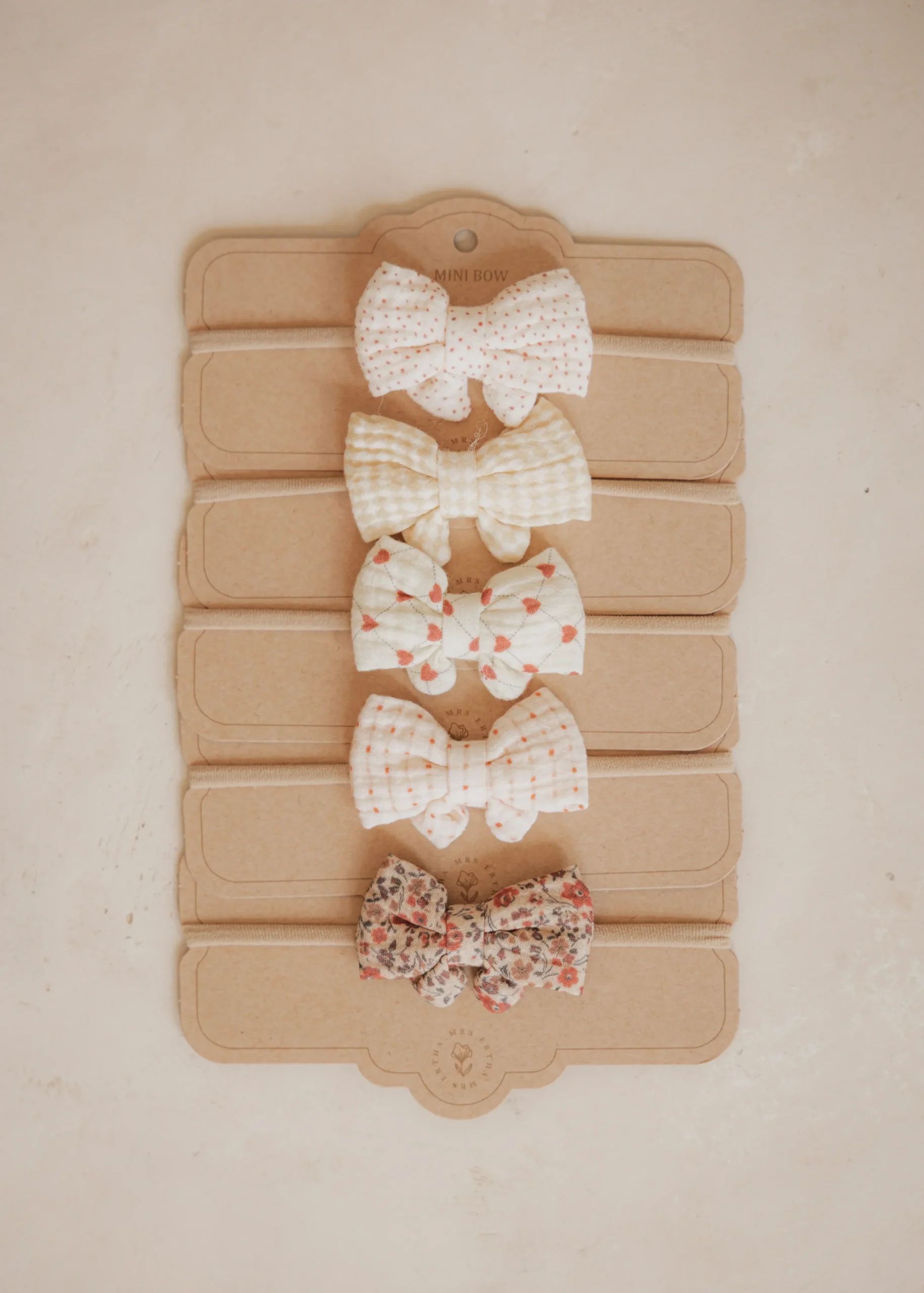 Mrs. Ertha Little Bow Haarband | Organic Squares - Afbeelding 3